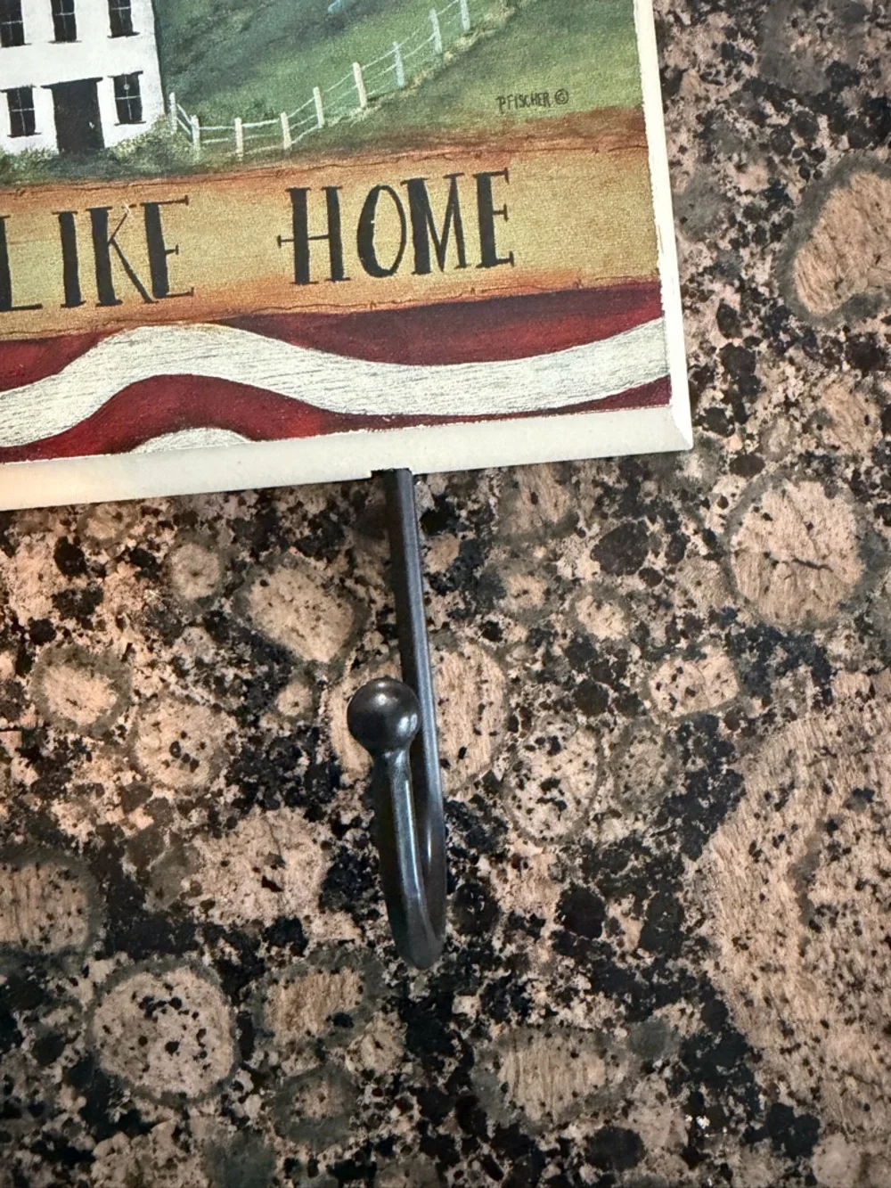 There's No Place Like Home Wall Hook Rack - Multicolor